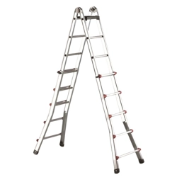 vendita online Scala scalissima telescopica multiposizione 8+8 gradini  Scale a doppia salita Svelt Spa